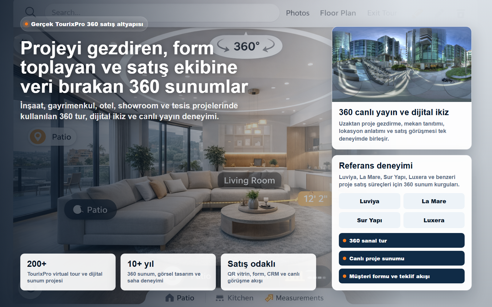 TourixPro 360 proje sunumu, örnek daire ve satış deneyimi