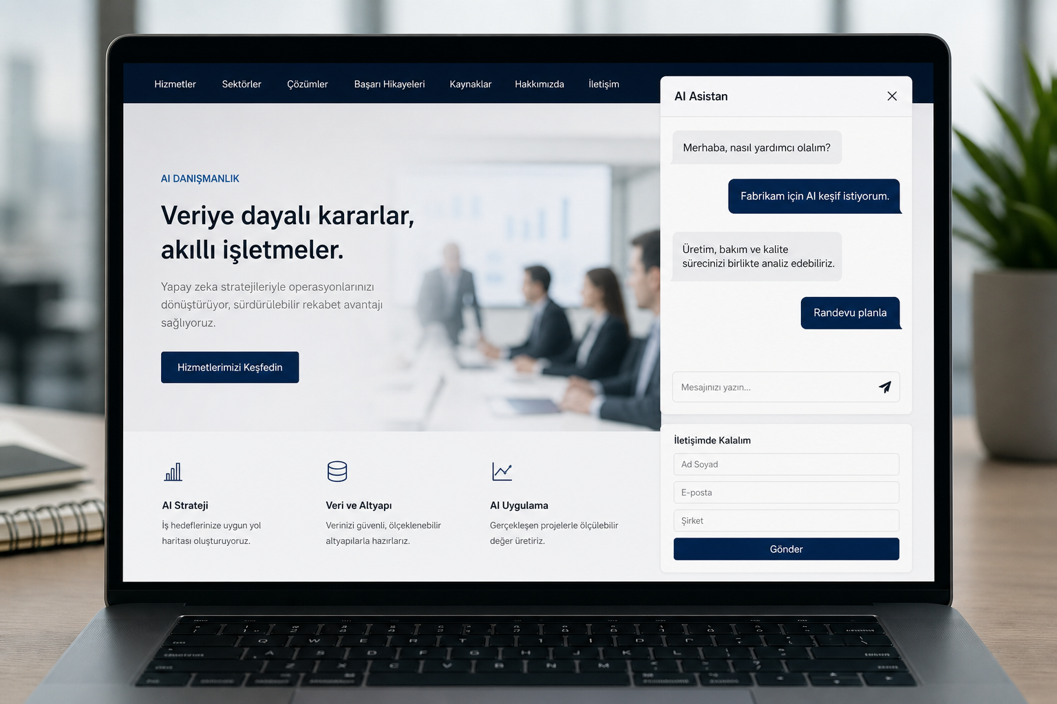 AI chatbot bilgi asistanı